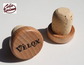 Velox Holz / Kork Lenkerstopfen , Paar